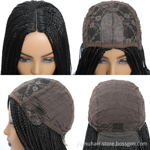 Wave Braids Wigs Synthetic Goddess Box Braided Wigs Crochet Hair Braids for Women